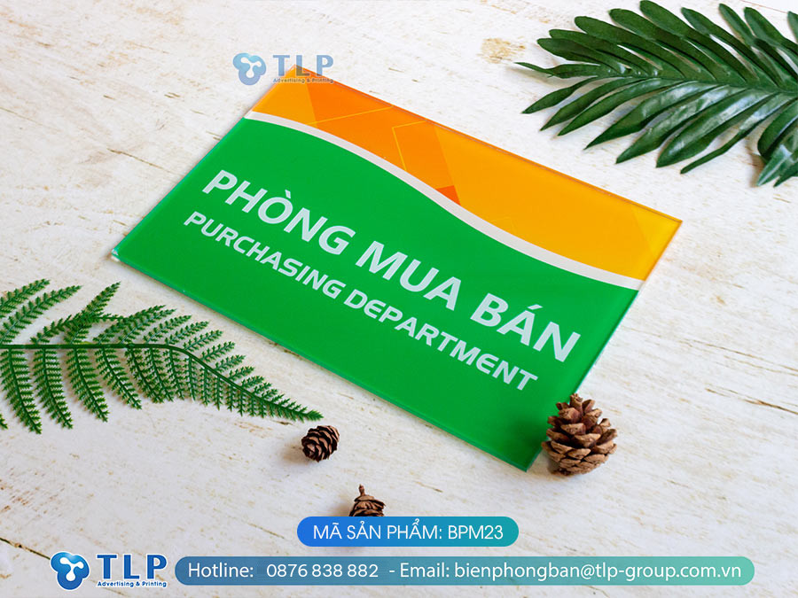 Biển phòng ban chất liệu Mica - Mã sản phẩm BPM23 - Ảnh 5