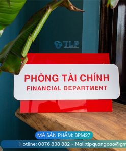 Biển phòng ban chất liệu Mica - Mã sản phẩm BPM27