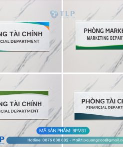 Biển phòng ban chất liệu Mica - Mã sản phẩm BPM31