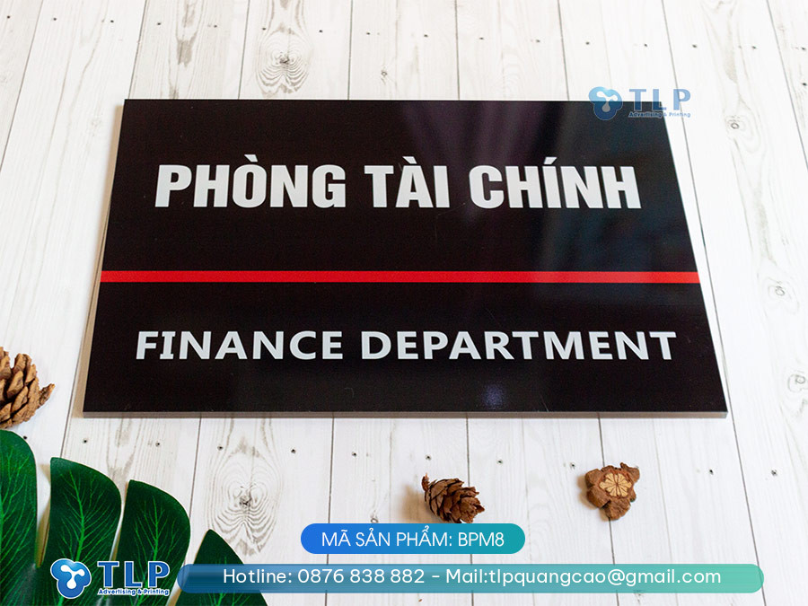Biển phòng ban chất liệu mica - Mã sản phẩm BPM8 - Ảnh 3
