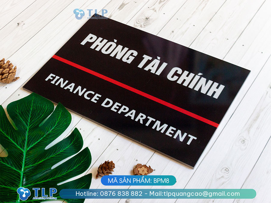 Biển phòng ban chất liệu mica - Mã sản phẩm BPM8 - Ảnh 4