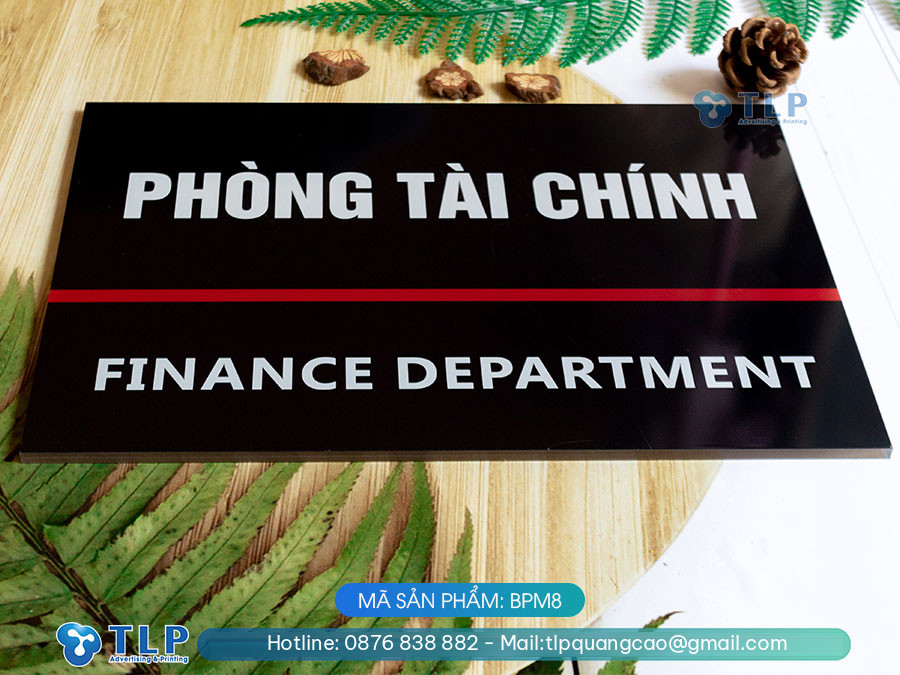 Biển phòng ban chất liệu mica - Mã sản phẩm BPM8 - Ảnh 5