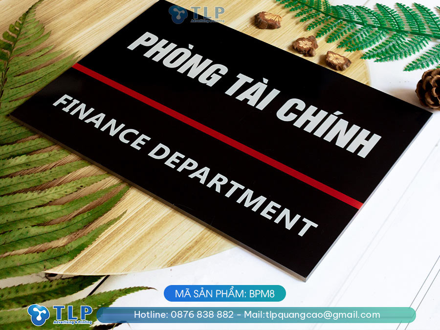 Biển phòng ban chất liệu mica - Mã sản phẩm BPM8 - Ảnh 6