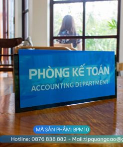 Biển phòng ban chất liệu mica - Mã sản phẩm BPM10
