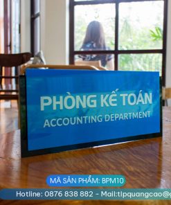Biển phòng ban chất liệu mica - Mã sản phẩm BPM10