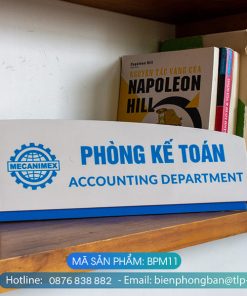 Biển tên phòng chất liệu mica - Mã sản phẩm BPM11