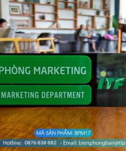 Biển phòng ban chất liệu Mica - Mã sản phẩm BPM17