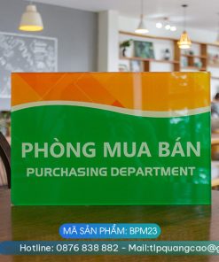 Biển phòng ban chất liệu Mica - Mã sản phẩm BPM23