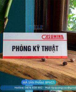 Biển phòng ban chất liệu Mica - Mã sản phẩm BPM25