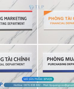Biển phòng ban chất liệu mica - Mã sản phẩm BPM28