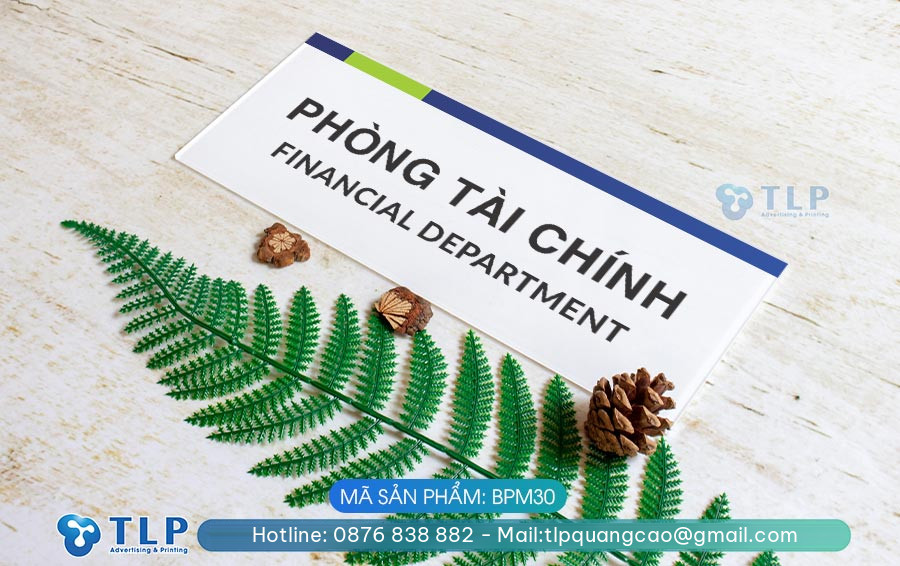 Biển phòng ban chất liệu Mica - Mã sản phẩm BPM30 - Ảnh 3