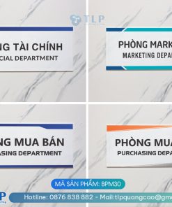 Biển phòng ban chất liệu Mica - Mã sản phẩm BPM30