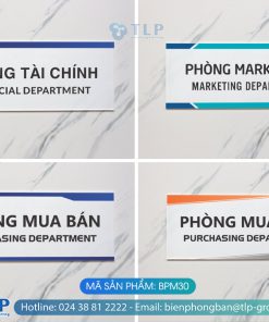 Biển phòng ban chất liệu Mica - Mã sản phẩm BPM30