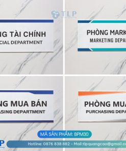Biển phòng ban chất liệu Mica - Mã sản phẩm BPM30
