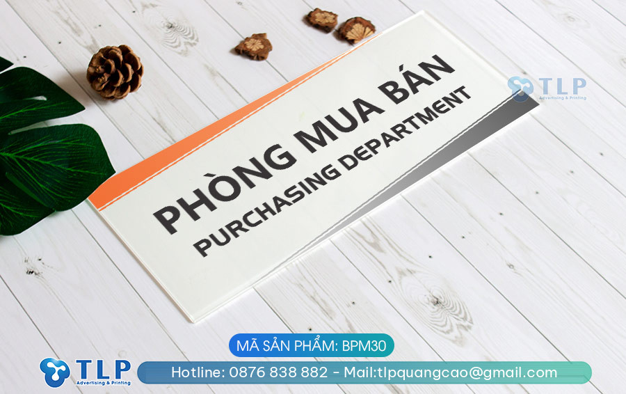 Biển phòng ban chất liệu Mica - Mã sản phẩm BPM30 - Ảnh 5