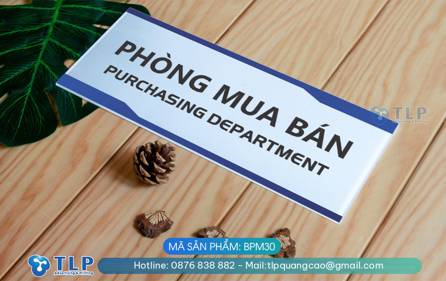 Biển phòng ban chất liệu Mica - Mã sản phẩm BPM30 - Ảnh 6