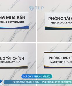 Biển phòng ban chất liệu Mica - Mã sản phẩm BPM32
