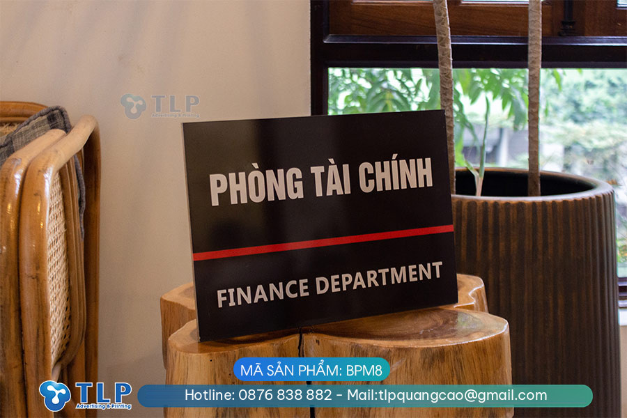 Biển phòng ban chất liệu mica - Mã sản phẩm BPM8